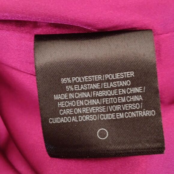 Tahari Petite Abstract Fuchsia Dress - Picture 10 of 12